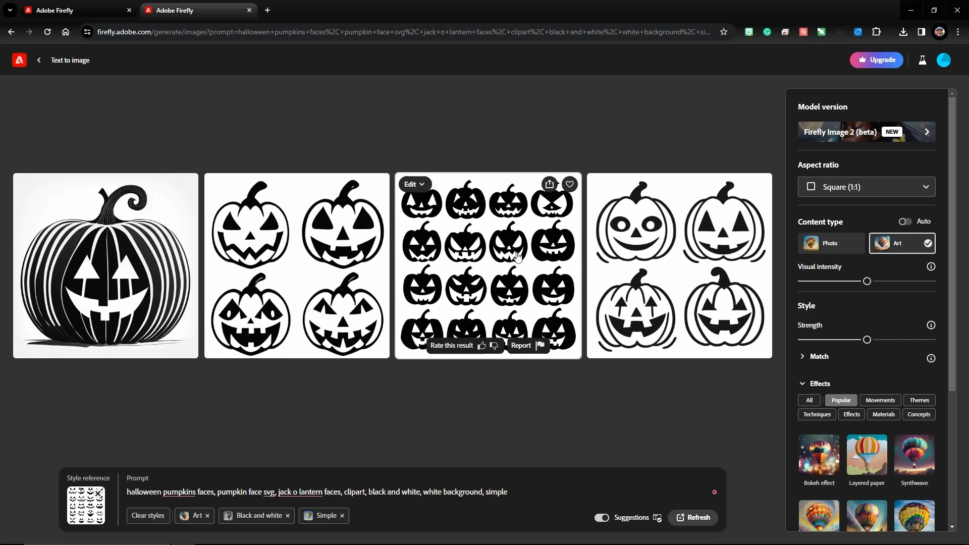 adobe firefly halloween faces