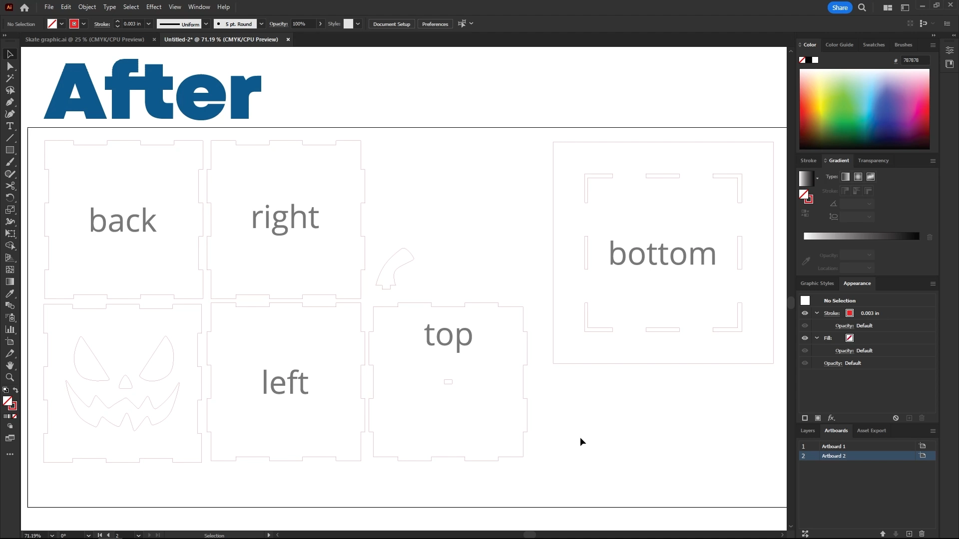 adobe illustrator artwork box after