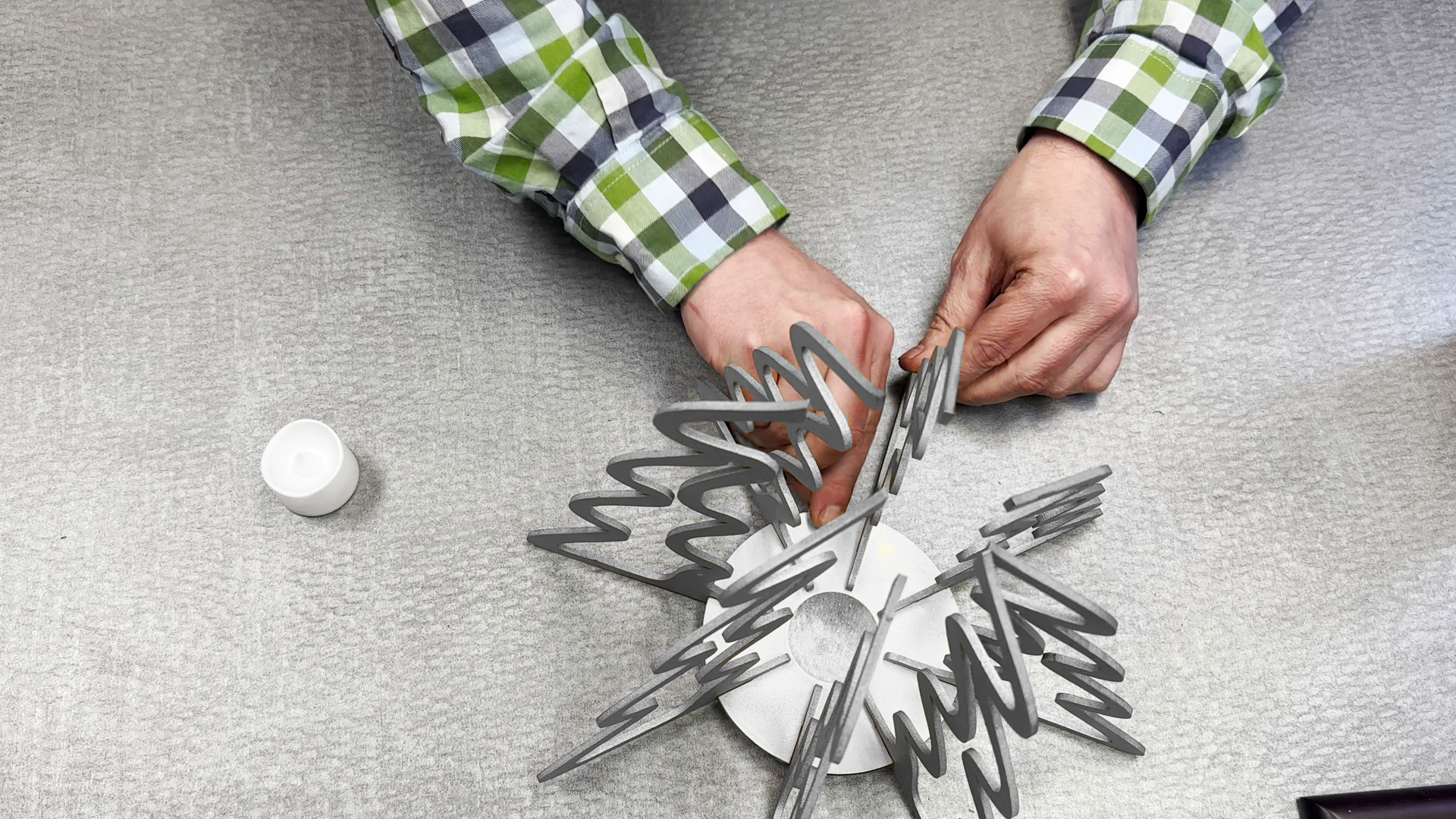 set the table with laser cut napkin holders