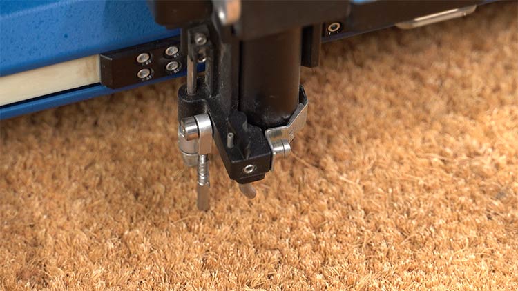 focusing the fusion pro to the coir mat thickness