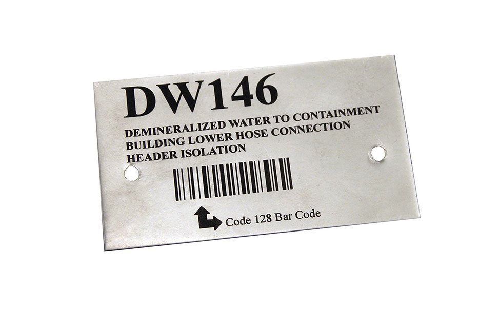 Barcode Engraved with CO2 Metal Marking Spray