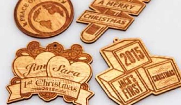 laser cut christmas ornaments