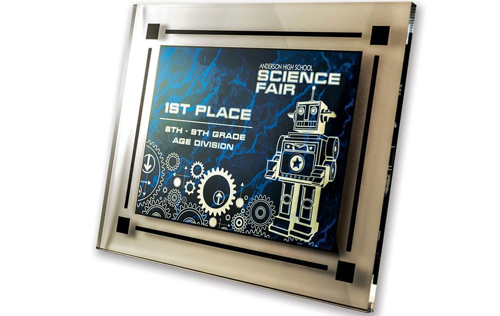 Laser Engraved Science Fair Award