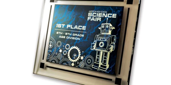 Laser Engraved Science Fair Award